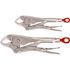 Milwaukee Gripped Curved Jaw Locking Pliers With Maxbite Set