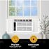 Whirlpool 6,000 BTU 115v Window-Mounted Air Conditioner With Remote Control