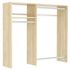 Easy Track 3'-5' W Basic Hanging Closet Kit Honey Blonde