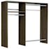 Easy Track 3'-5' W Basic Hanging Closet Kit Truffle