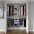 Easy Track 4'-8' W Deluxe Shelving Closet Kit White