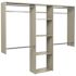 Easy Track 4'-8' W Deluxe Shelving Closet Kit Weathered Grey