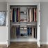 Easy Track 4'-8' W Deluxe Shelving Closet Kit Weathered Grey