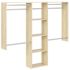 Easy Track 4'-8' W Deluxe Shelving Closet Kit Honey Blonde