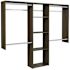 Easy Track 4'-8' W Deluxe Shelving Closet Kit Truffle