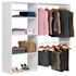 Easy Track 3'-5' W Deluxe Shelving Closet Kit White
