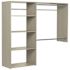Easy Track 3'-5' W Deluxe Shelving Closet Kit Weathered Grey
