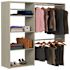 Easy Track 3'-5' W Deluxe Shelving Closet Kit Weathered Grey