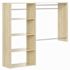 Easy Track 3'-5' W Deluxe Shelving Closet Kit Honey Blonde