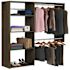 Easy Track 3'-5' W Deluxe Shelving Closet Kit Truffle