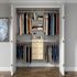 Easy Track 4'-8' W Premium Closet Kit + Drawers Honey Blonde