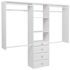 Easy Track 4'-8' W Premium Closet Kit + Drawers White