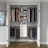 Easy Track 4'-8' W Premium Closet Kit + Drawers White