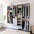 Easy Track Dual Tower 10-Foot Deluxe Closet Kit Weathered Grey