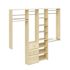 Easy Track Dual Tower 10-Foot Deluxe Closet Kit Honey Blonde