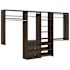 Easy Track Dual Tower 10-Foot Deluxe Closet Kit Truffle