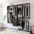 Easy Track Dual Tower 10-Foot Deluxe Closet Kit Truffle