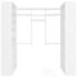 Easy Track 8-Foot X 4-Foot U-Shape Walk-In Closet White