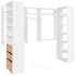 Easy Track 8-Foot X 4-Foot U-Shape Walk-In Closet White