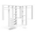 Easy Track 10-Foot X 7-Foot L-Shape Walk-In Closet White