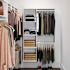Easy Track 10-Foot X 7-Foot L-Shape Walk-In Closet White
