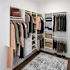 Easy Track 10-Foot X 7-Foot L-Shape Walk-In Closet White