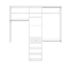 Easy Track 8-Foot Perfect Fit Reach-In Closet White