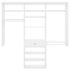 Easy Track 6-Foot Perfect Fit Reach-In Closet White