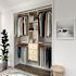 Easy Track 4' To 8' Deluxe PRO Closet Kit With Drawers Honey Blonde