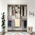Easy Track 4' To 8' Deluxe PRO Closet Kit With Drawers Honey Blonde