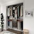 Easy Track 4' To 8' Deluxe PRO Closet Kit With Drawers Truffle
