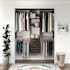 Easy Track 4' To 8' Deluxe PRO Closet Kit With Drawers Truffle