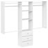 Easy Track 4' To 8' Deluxe PRO Closet Kit With Drawers White