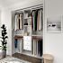 Easy Track 4' To 8' Deluxe PRO Closet Kit With Drawers White