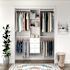 Easy Track 4' To 8' Deluxe PRO Closet Kit With Drawers White
