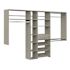 Easy Track Shoe Storage Closet Kit Weathered Grey