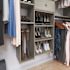 Easy Track Shoe Storage Closet Kit Weathered Grey