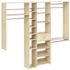 Easy Track Shoe Storage Closet Kit Honey Blonde