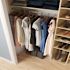 Easy Track Shoe Storage Closet Kit Honey Blonde