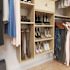Easy Track Shoe Storage Closet Kit Honey Blonde