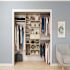 Easy Track Shoe Storage Closet Kit Honey Blonde