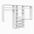 Easy Track Shoe Storage Closet Kit White