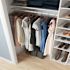 Easy Track Shoe Storage Closet Kit White