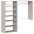 Easy Track 3'-5' W Deluxeplus Shelving Closet Kit Weathered Grey