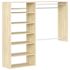 Easy Track 3'-5' W Deluxeplus Shelving Closet Kit Honey Blonde