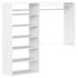 Easy Track 3'-5' W Deluxeplus Shelving Closet Kit White
