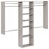 Easy Track 4'-8' W Deluxeplus Shelving Closet Kit Weathered Grey