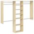 Easy Track 4'-8' W Deluxeplus Shelving Closet Kit Honey Blonde