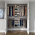 Easy Track 4'-8' W Deluxeplus Shelving Closet Kit Honey Blonde