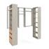 Easy Track 8-Foot X 4-Foot U-Shape Walk-In Closet Weathered Grey